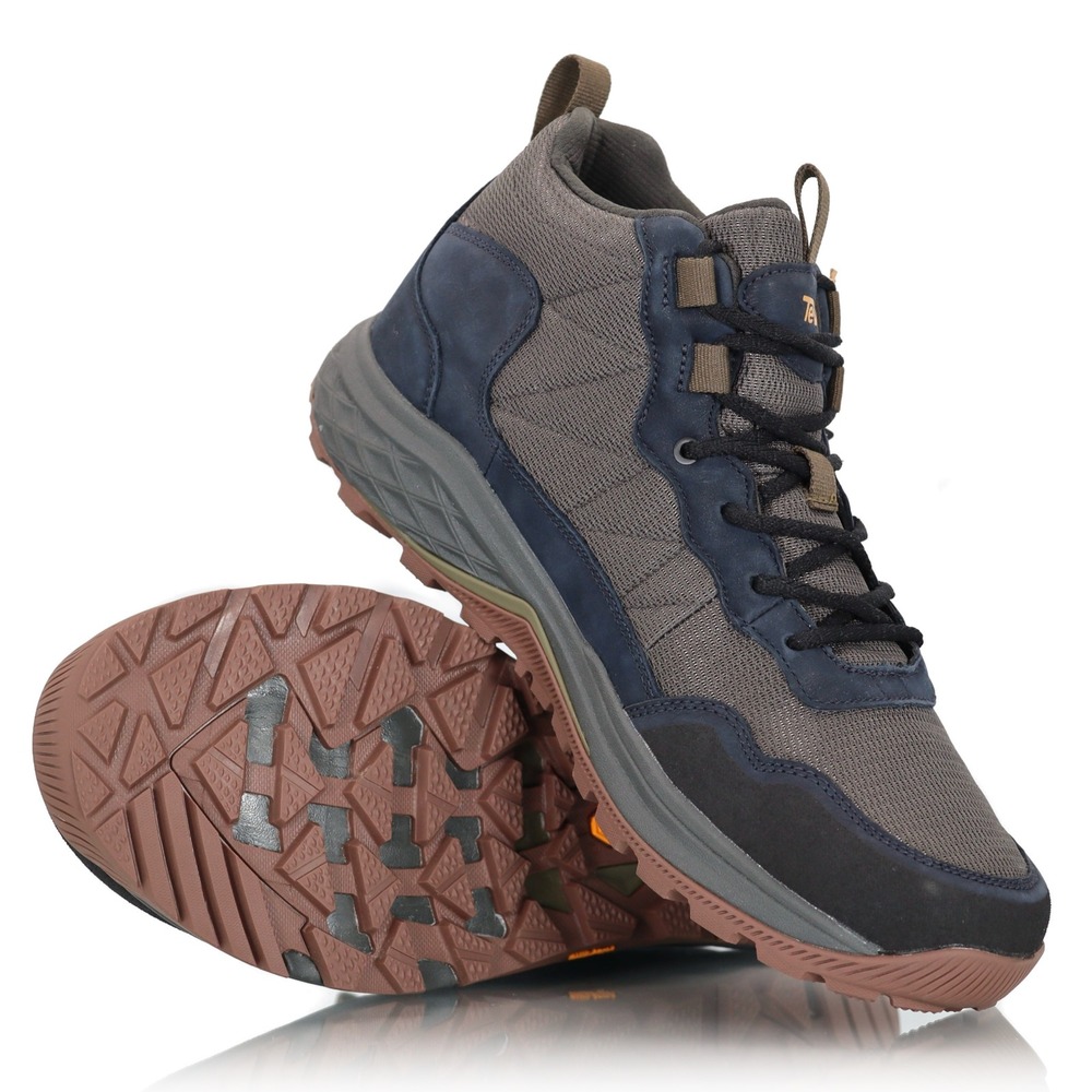 Teva Ridgeview Mid NEW Hiking Boots Mens 11 Blue Brown Waterproof Hiking Outdoor - Picture 10 of 11
